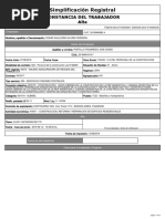 Simplificación Registral: Constancia Del Trabajador Alta