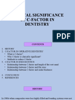 C-Factor in Dentistry