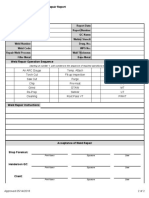 Henderson Quality Control - Weld Repair Report: HQM-0905.1-F009