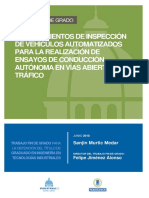 Procedimientos de Inspección de Vehículos Automatizados para La Realización de Ensayos de Conducción Autónoma en Vías Abiertas Al Tráfico