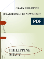 Contemporary Philippine Music (Traditional To New Music)