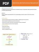 6 Ejercicios EstructuraSecuencial