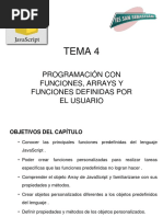 Tema 4: Programación Con Funciones, Arrays Y Funciones Definidas Por El Usuario