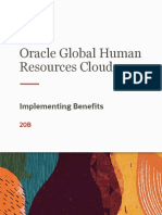 Oracle Global Human Resources Cloud: Implementing Bene Ts