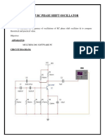 RC Phase Shift Oscillator