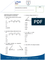 Examen de Geometria-Primer Año Sec