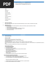 Aspectos Que Deben Ser Considerados en La Elaboración de La Anamnesis para Adultos I. Datos de Filiación