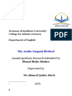 The Audio-Lingual Methodطرائق انكليزي