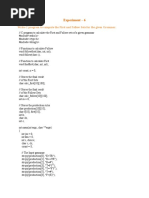 Experiment - 6: Write C Program To Compute The First and Follow Sets For The Given Grammar