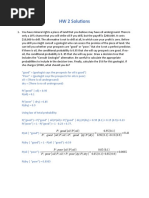 HW 2 Solutions: P Good Oil P (Oil) P Oil P Oil Dy P (Dry)