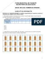 4ano MATEMATICA Ativ 16 Identificar Regularidades em Sequ Ncias Num®ricas