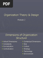 Module 2 Dimensions of Organization Structure