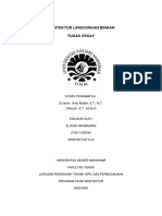 Arsitektur Lingkungan Binaan Tugas Essay: Dosen Pengampuh: DR - Techn. Andi Abidah, S.T., M.T