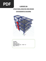 A Report On Structural Analysis and Design On Residental Building