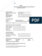 Anexo 6 Formato de Información Y Limitación de Responsabilidad de Participantes para Salidas de Campo Información Personal