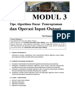 Modul 3 - TipeAlgoritmaDasar-InputOutput - Runtunan-01