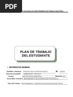 Plan de Trabajo Del Estudiante