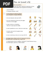 Plan de Travail N 11 °