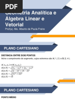 Geometria Analítica e Álgebra Linear e Vetorial - UN1 - Vídeo 01