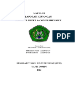 Laporan Keuangan Balance Sheet & Comprehensive: Makalah