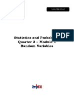 Statistics and Probability Quarter 3 - Module 1 Random Variables