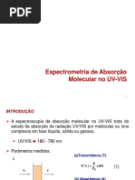 Espectrometria de Absorção Molecular No UV-VIS: Capítulo 3