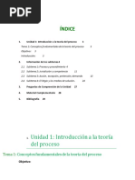 Índice: Unidad 1: Introducción A La Teoría Del Proceso