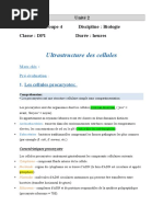 1.2. Ultrastructure Des Cellules