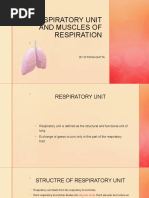 Respiratory Unit and Muscles of Respiration: by Nitisha Gupta