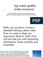 Drinking Water Quality and Water Resources