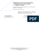 L.1632.E Adhiérese La Provincia Del Chaco A La Ley Nacional #25.743