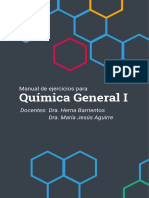 Química General I: Manual de Ejercicios para