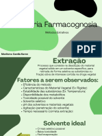 Monitoria Farmacognosia: Métodos Extrativos