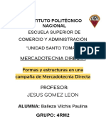 Formas y Estructuras en Una Campaña de Mercadotecnia Directa