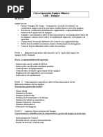 Curso Operación Equipos Mineros