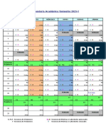 Calendario Académico Semestre 2023-1: Y1 Y1 Y1 Y1 Y1 Y1