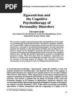 1992 - Liotti - Egocentrismo y Terapia Cognitiva de Los Trastorno de La Personalidad