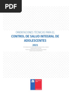 Control de Salud Integral de Adolescentes: Orientaciones Técnicas para El