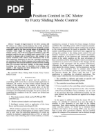 Robust Position Control in DC Motor by Fuzzy Sliding Mode Control