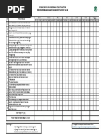 Form Checklist Kebersihan Toilet Kantor