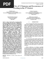 Growth of The City of N'Djamena and Reccurrence of Flooding in The 9th District