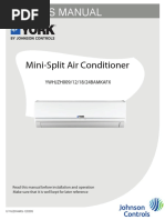 User Manual - York Aircond YWHJZH