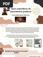 Tipos Especificos de Documentos Juridicos: Leticia Adilene Bernal Villanueva