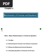 Stoichiometry of Formulas and Equations