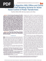 2017 A New FXLMS Algorithm With Offline and Online Secondary-Path Modeling Scheme For Active Noise Control of Power Transformers