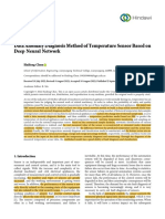 Data Anomaly Diagnosis Method of Temperature Sensor 