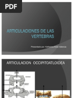 Articulaciones de Las Vertebras