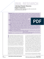 Measuring Individual Disaster Recovery SocioEco Framework Abramson Et Al DMPHP 2010