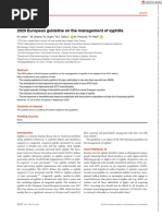 Acad Dermatol Venereol - 2020 - Janier - 2020 European Guideline On The Management of Syphilis