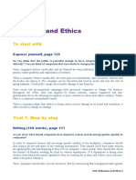 Unit 10 Business and Ethics: To Start With